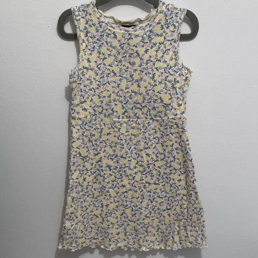 Art Class 4T Floral Print Sleeveless Dress - Yellow and Blue. Never been worn